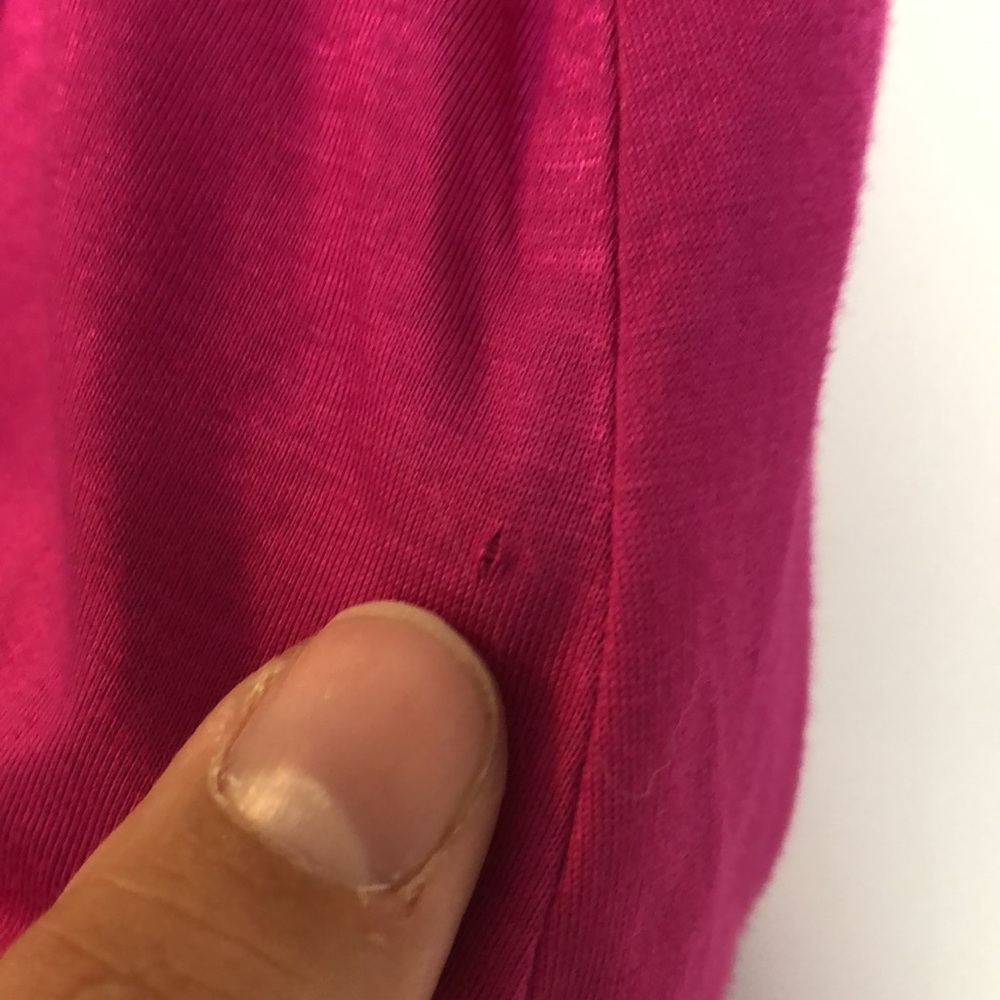 Anthropologie Womens Asymmetrical ruffle cami Sz M Pink Tank Top Feminine Girly - Picture 4 of 8